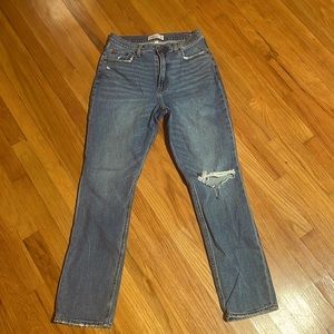 Abercrombie Curve Love 90s Slim Straight Ultra High Rise Jeans